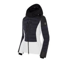 KURTKA NAR. DAMSKA DESCENTE ROZETTA, WHT/BLK, 38