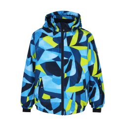 KURTKA NAR. COLOR KIDS SKI JACKET AOP, BLUE, 104