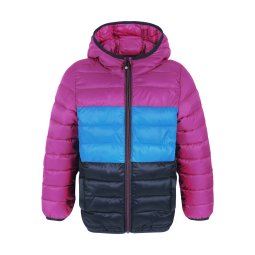 KURTKA COLOR KIDS JKT W. HOOD QUILTED, FUCH, 116