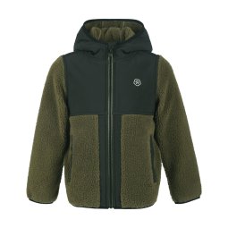 KURTKA COLOR KIDS TEDDY FLEECE JKT, D.OLIVE, 110