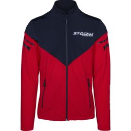 BLUZA STOCKLI TECHNOSTRETCH WRT, RED/BLACK, S