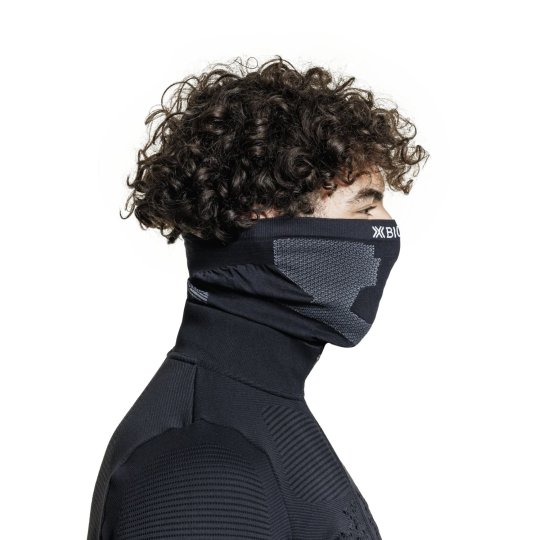 KOMIN U X-BIONIC NECKWARMER, BLACK/GREY,