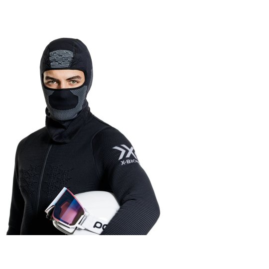 KOMINIARKA U X-BIONIC STORMCAP FACE, BLK/GRY,