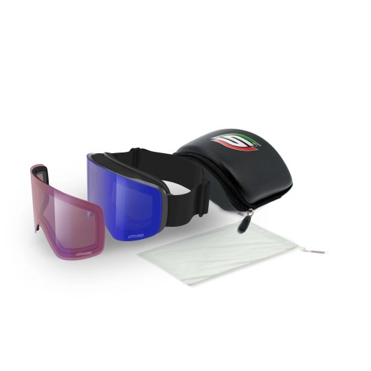 GOGLE SALICE 109 BLACK, SILVER S3 + RADIUM S1